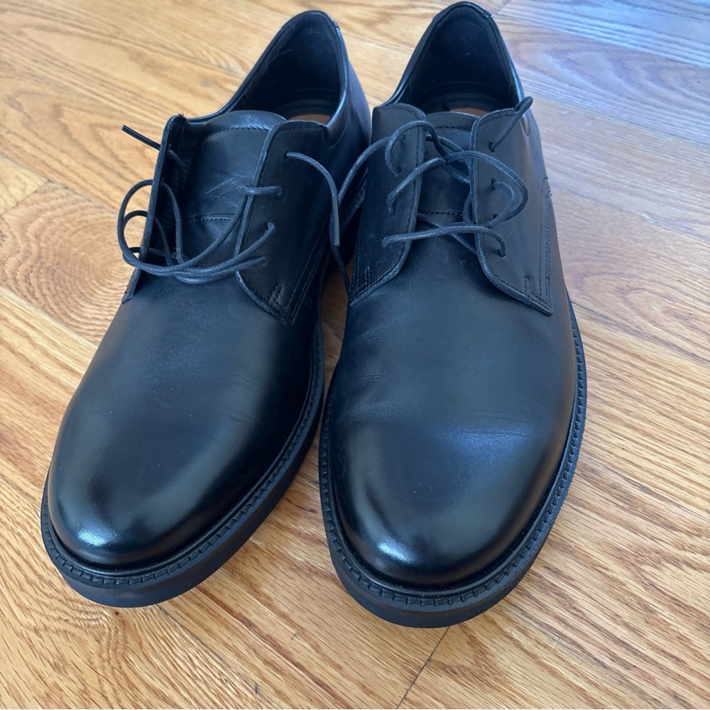 Ecco Black Leather Formal Shoes